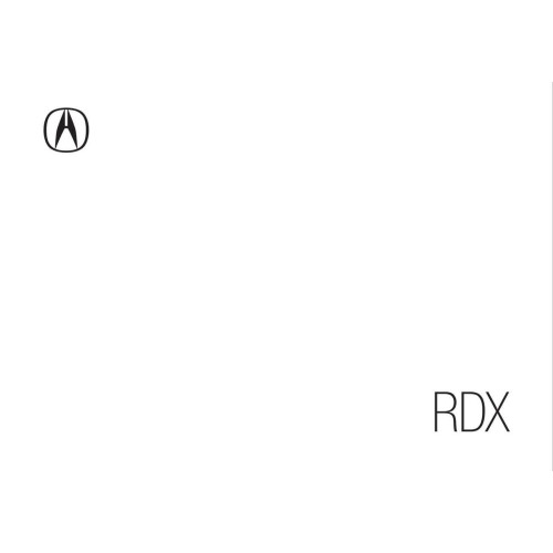 Acura RDX. Посібник з експлуатації, книга, мануал інструкція