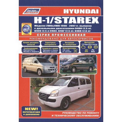 Hyundai H-1, Starex. Посібник з ремонту й експлуатації. Книга Hyundai H-1, Starex. Посібник з ремонту й експлуатації. Книга