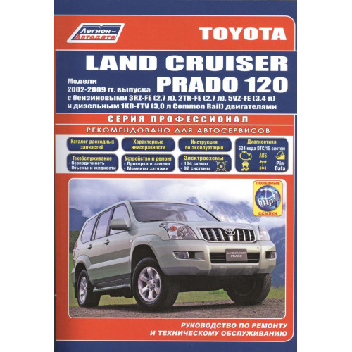 Toyota Land Cruiser Prado 120. Посібник з ремонту й експлуатації. Книга