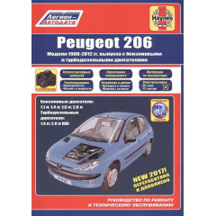 Peugeot 206. Посібник з ремонту й експлуатації. Книга