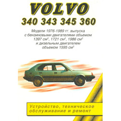 Volvo 340, 344, 345, 360. Посібник з ремонту. Книга Volvo 340, 344, 345, 360. Посібник з ремонту. Книга