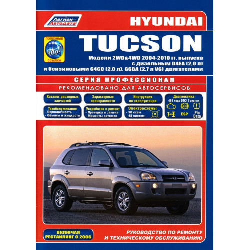 Hyundai Tucson. Посібник з ремонту й експлуатації. Книга