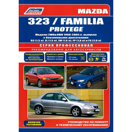 Mazda 323 / Mazda Familia / Mazda Protege. Посібник з ремонту й експлуатації. Книга