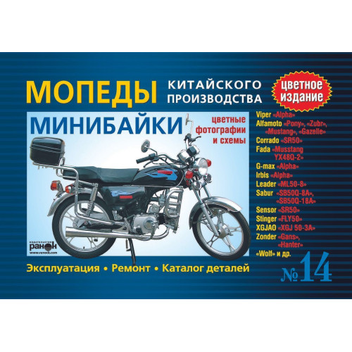 Мопеди/мінбайки китайського виробництва: Viper «Alpha», Alfamoto «Pony».