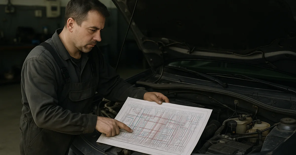 Електросхема Renault Логан 1