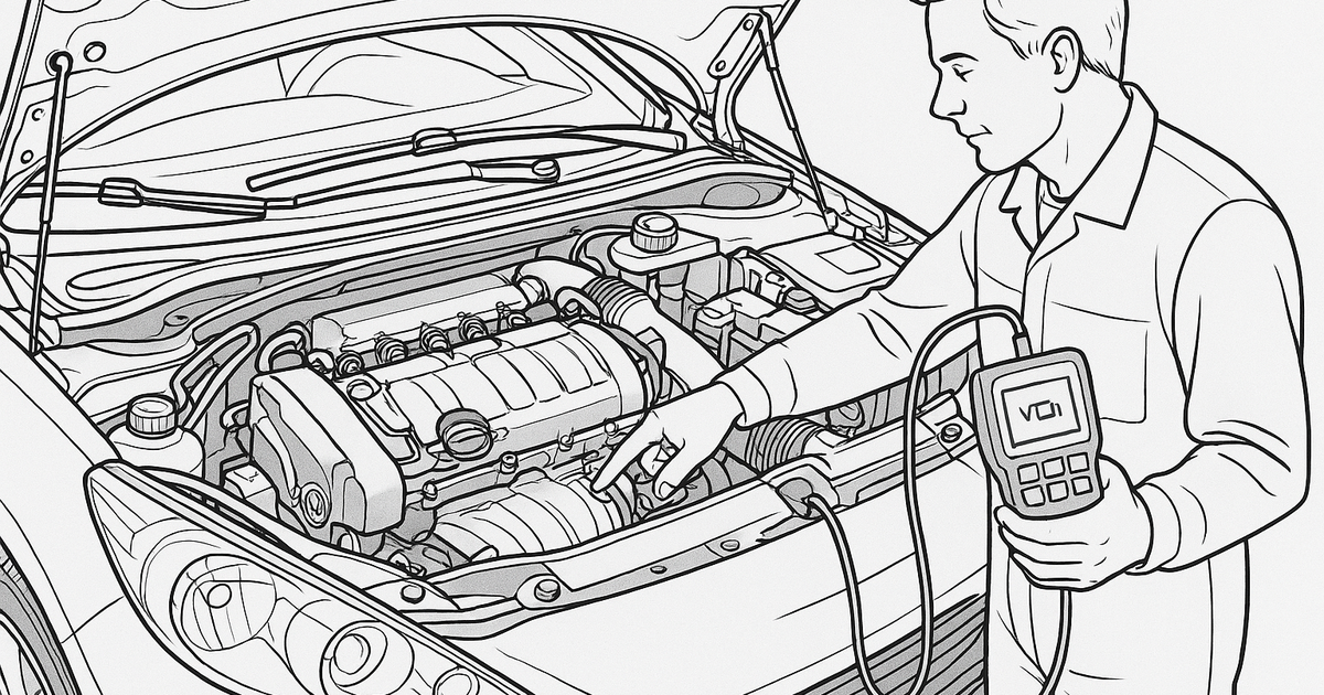 Peugeot диагностика неисправностей: схема подключения оборудования.