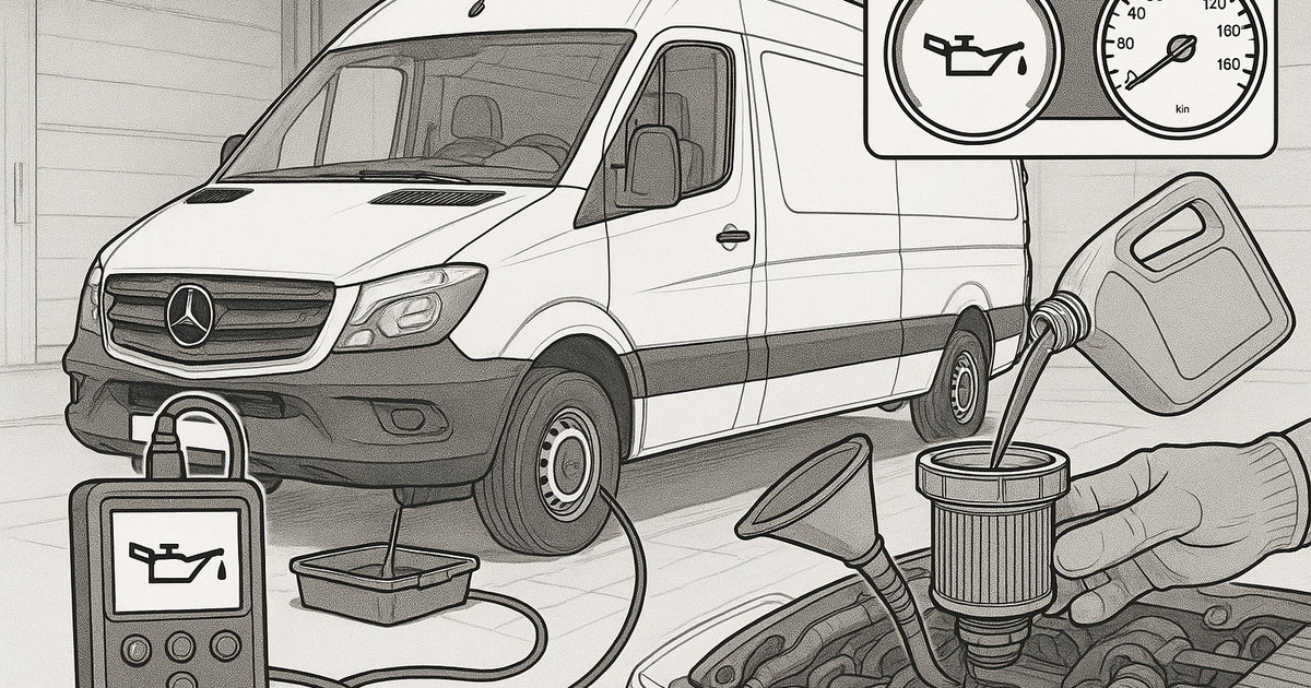 замена масла Mercedes Sprinter - иллюстрация в тексте 1